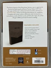 KJV Holy Bible Thomas Nelson Version Book King James Brown Leathersoft