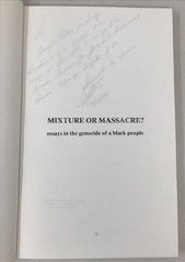 Mixture or Massacre? Essays in the Genocide of a Black People 1979 E-40