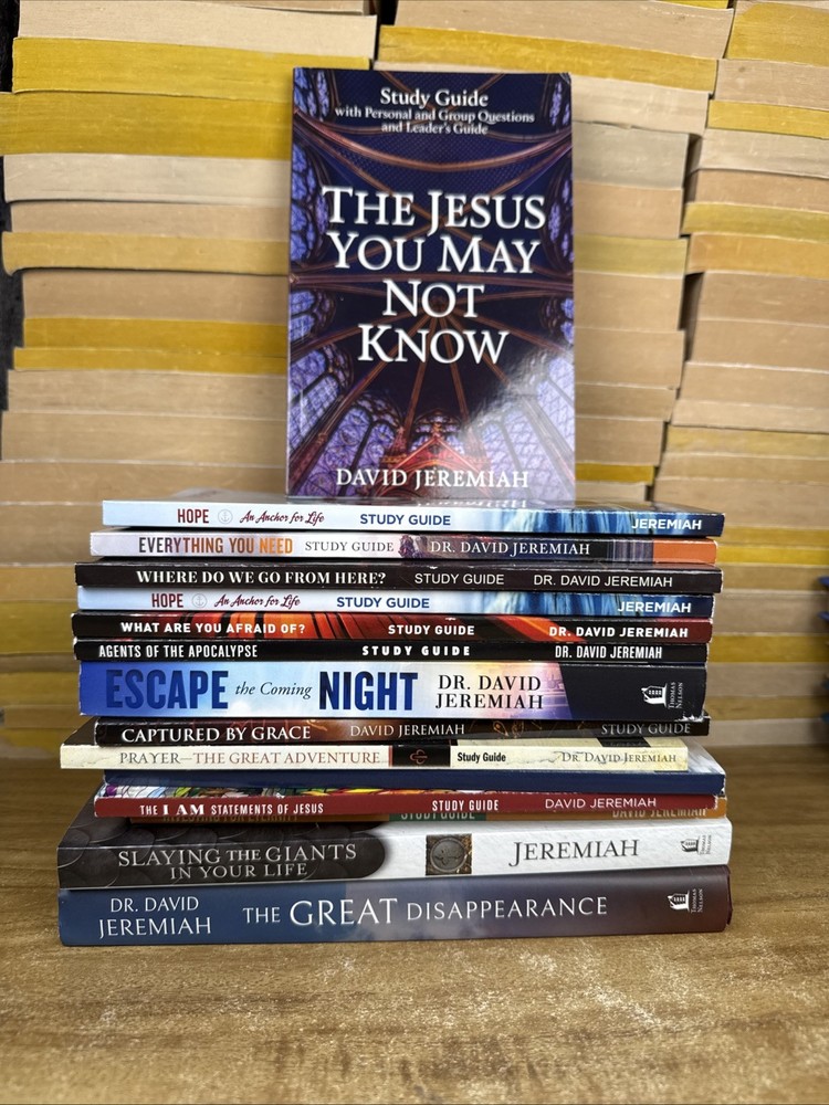 Lot of 14 Dr. David Jeremiah Books Including Study Guides TPB Turning Point