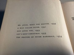 The Prayers of Peter Marshall Catherine Marshall 1954 hardcover – No dust jacket
