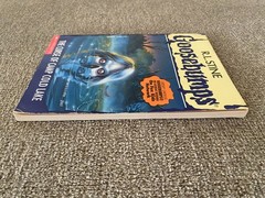 Good Thin Edition 1st print Goosebumps #56 The Curse of Camp Cold Lake ~ Stine