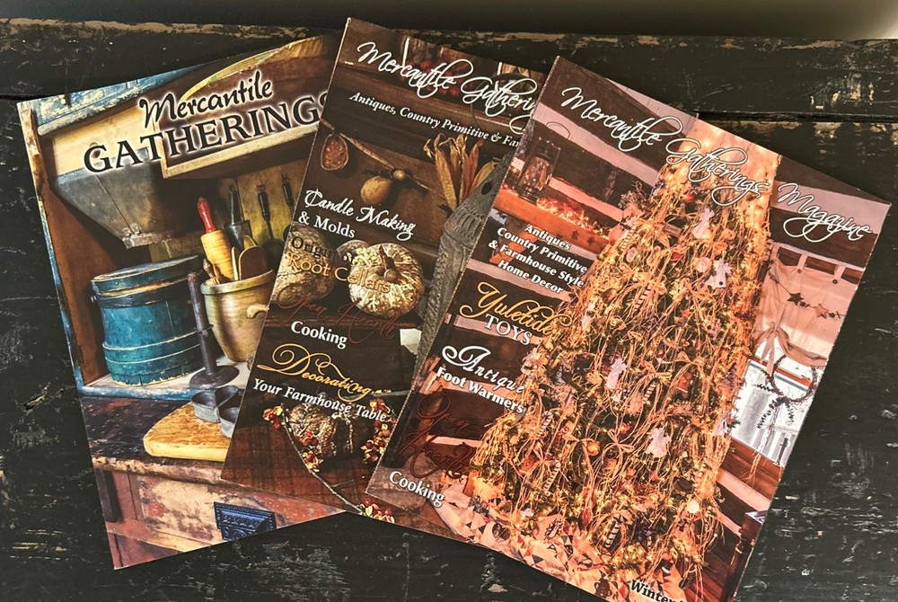 MERCANTILE GATHERINGS MAGAZINES 2017 Lot of 3 – Summer Winter Fall