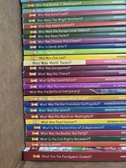 WHO HQ HUGE LOT – 52 books – Who Was? What Was? Where Is? Homeschool History