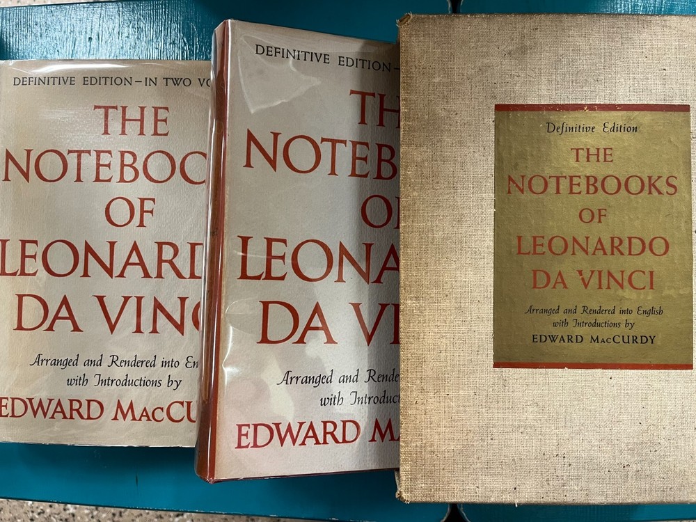 Notebooks of LEONARDO DA VINCI Definitive Edition 2 volume McCurdy 1938 slipcase