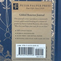 Gilded Rosettes Journal, Hardcover by Peter Pauper Press, Inc. (COR), New