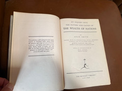 Adam Smith Hardcover 1937 Wealth of Nations-Modern Library Ed