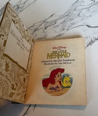 Vtg 1992 A Little Little Mini 2.75” Golden Book #42 The Little Mermaid – Disney