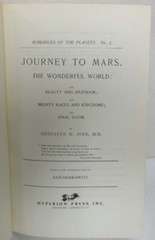 Journey to Mars by Gustavus W. Pope-Hyperion Press Edition-1974