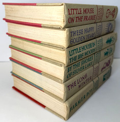 Laura Ingalls Wilder, 1953 Harper & Brothers 6 books w Little House, $2.75 DJs