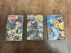Demon Slayer Kimetsu No Yaiba Manga Lot Jump Comics Volumes 1-3, 7-8, + FanBook