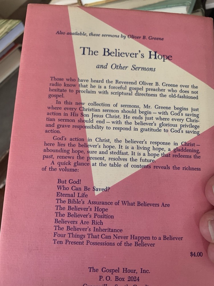 The Gospel According to John, Volume I Oliver B Greene Hardcover 1966 excellent