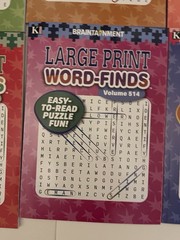 Lot Of 6 Kappa Large Print Word Search Word-Finds Books NEW Free Shipping