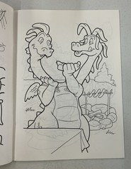 Vintage Dragon Tales Friends Forever Coloring Sticker Book Cut Out Doll Y2K