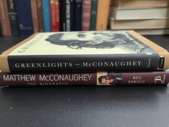 Matthew McConaughey 2 Book Lot Greenlights, Neil Daniels Bio HC 2014, 2020
