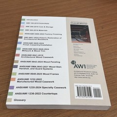 AWI Standards 2026 – Architectural Woodwork Institute Paperback – Unused