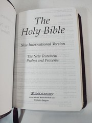 NIV New Testament Psalms Proverbs Bonded Leather Burgundy English Pocket Bible