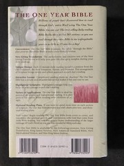 The One Year Bible: Arranged in 365 Daily Readings, New Living T Hardcover