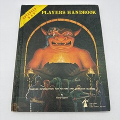 1st Ed. TSR AD&D PLAYERS HANDBOOK Special Reference 1980 6th Printing Gary Gygax