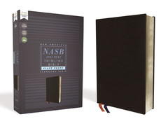 NASB Giant Print Bible 1995 Text – Black Bonded Leather Red Letter Edition