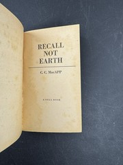 Recall Not Earth by C C MacApp 1970 Dell Science Fiction Paperback Book