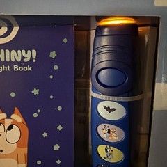 Bluey Oooh, Shiny! Interactive Book & 5-Sound Flashlight Set
