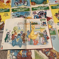 Vintage Sesame Street Library Books Set Vol 1–15 CTW Funk Wagnalls 1970s