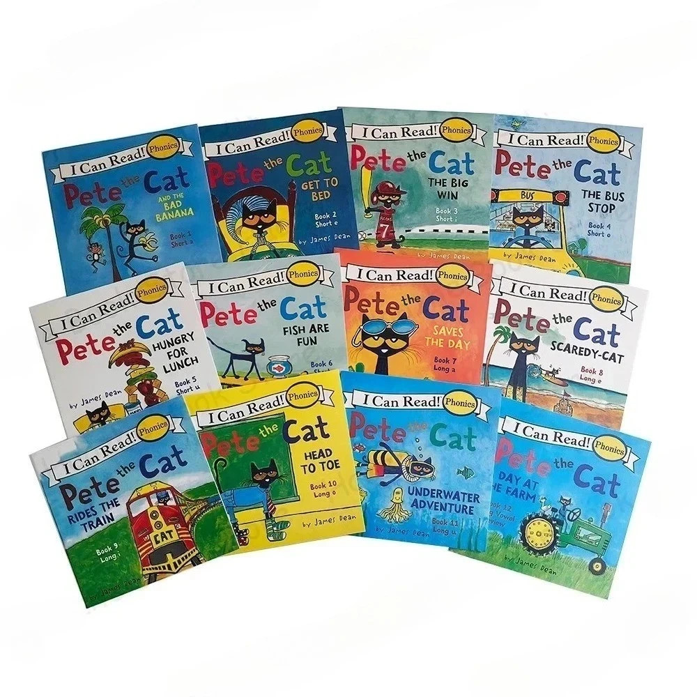 Pete the Cat I Can Read Phonics Kids Decodable Books Lot 12