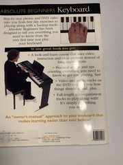 Absolute Beginners Keyboard Book w/ SEALED DVD 2002 Amsco