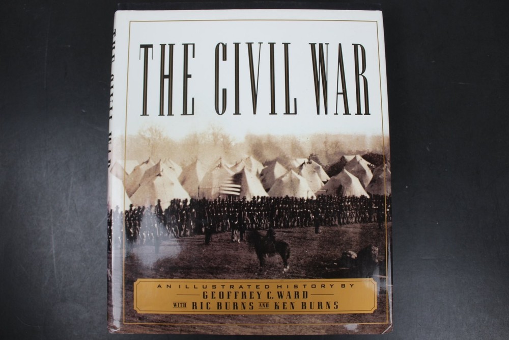 The Civil War : An Illustrated History by Ric Burns, Geoffrey C. Ward HCDJ VG