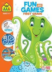 School Zone Fun and Games First Grade Activity Workbook: 320 Pages, 1st Grad…