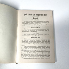 1924 Cookbook Spark Lid-top Gas Range by Leila Adams 128 Pages – Pristine Inside