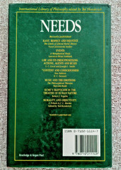NEEDS (International Library of Philosophy ) By Garrett Thomson Hardcover