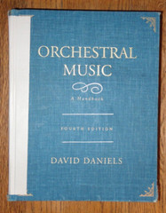 Orchestral Music Hardcover David Daniels
