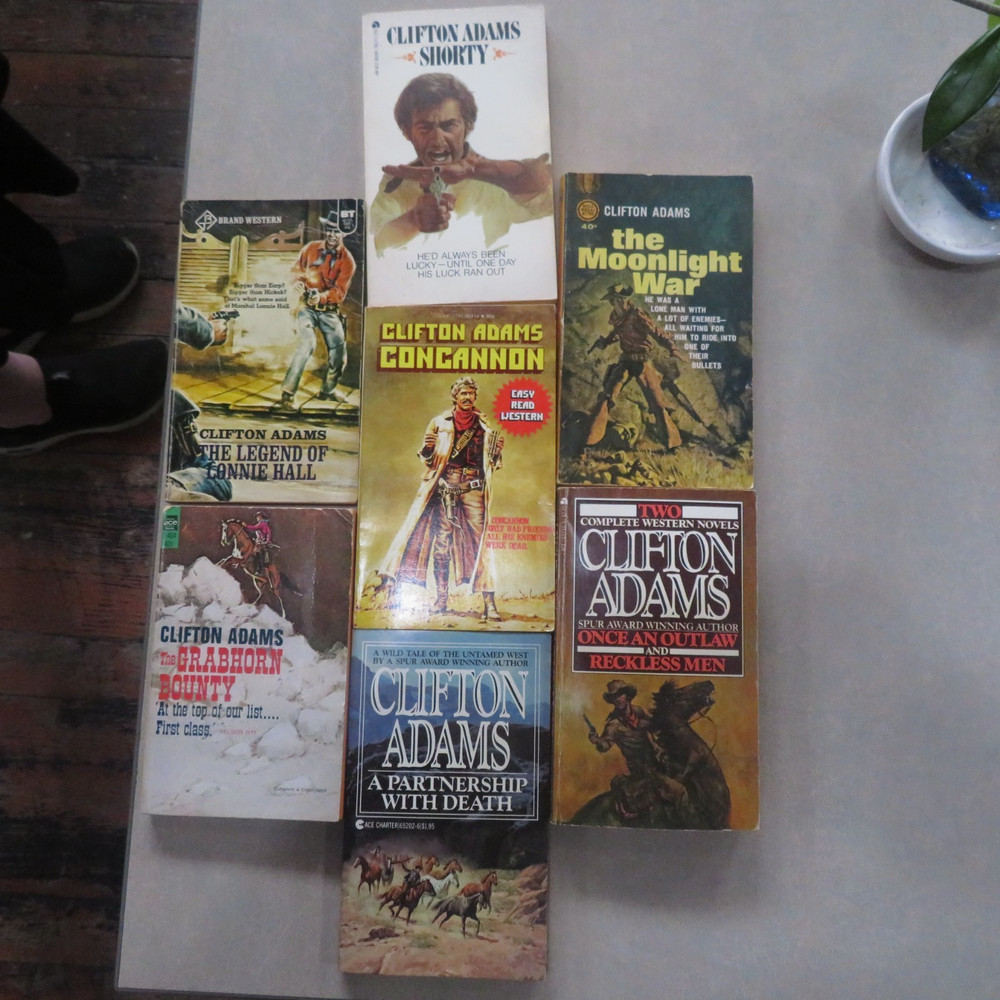 (Lot 283) 5 Western Genre books by Clifton Adams