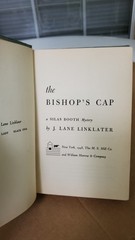 The Bishop’s Cap By J. Lane Linklater William & Morrow 1948 Hardcover