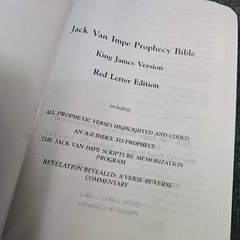 The Jack Van Impe Prophecy Bible Second 2nd Edition KJV Bonded Leather