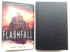 *SIGNED* JENNY MOYER Hardcover 1st edition FLASHFALL 2016 DJ 342 pages Unread