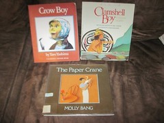 The Paper Crane, Clamshell Boy, and Crow Boy, 3 Books, Free Shipping! 210