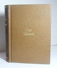 The Works of Leo Tolstoi 1928 Pebbled Hard Cover Gilt Lettering Walter Black