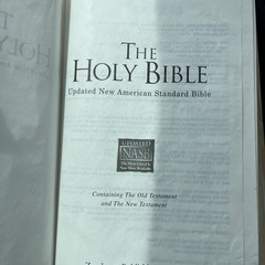✝️ Classic Reference Bible Updated NASB by Zondervan Bonded Leather Black