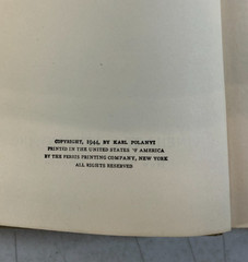 The Great Transformation, Polanyi, 1944, E-119