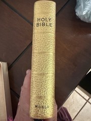 vintage Holy Bible authorized KJV LIMP GOLD LEATHER BINDING INDIA PAPER READ