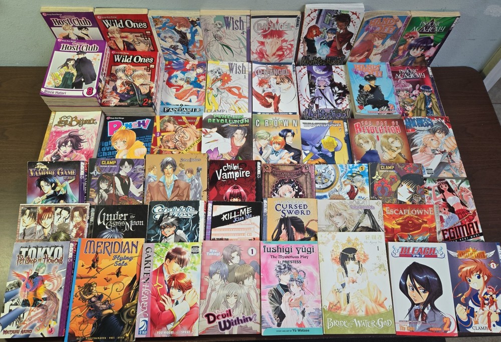 Huge Variety Manga Lot of 69 Books Host Club, Wild Ones, Fantamir, DN Angel