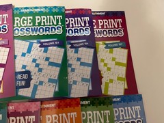 Mega Lot 9 Kappa Large Print Crossword Books Braintainment NEW Free Ship