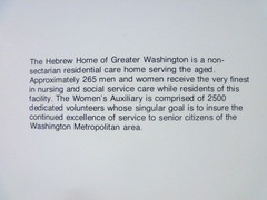 Greater Washington DC Women’s Auxiliary Hebrew Home Cookbook Free Shipping