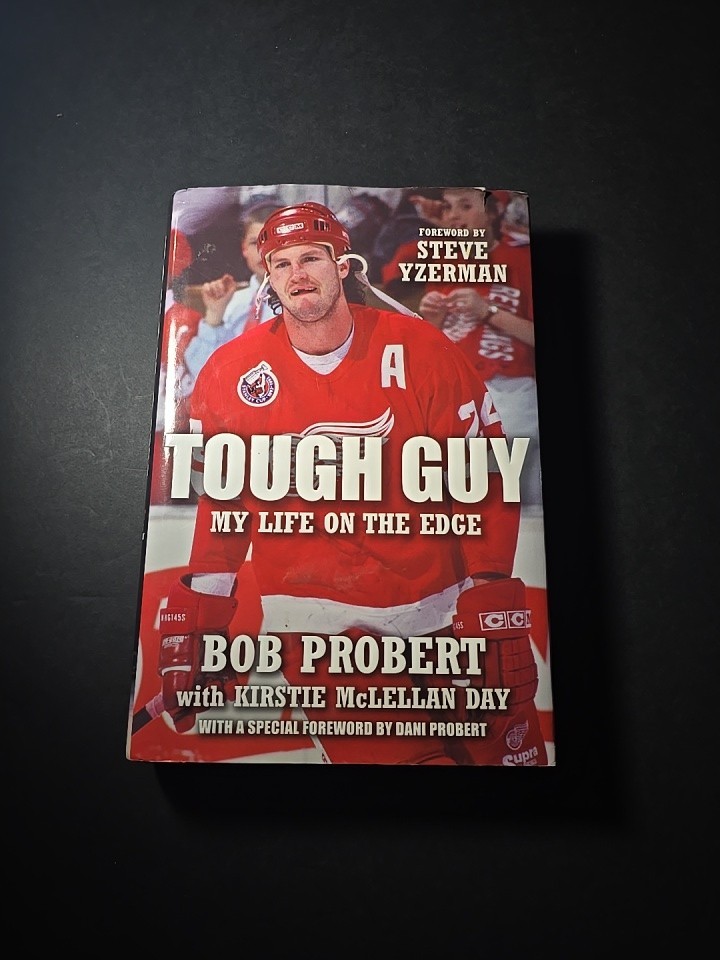 2010 BOB PROBERT Tough Guy Hardcover W/DJ Book DETROIT RED WINGS