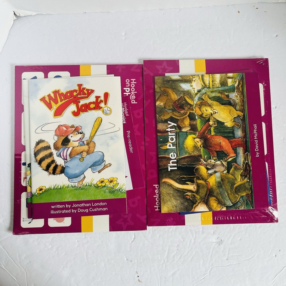 NEW SEALED Hooked on Phonics Level 2 Whacky Jack The Party Learn to Read Books