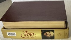 THE KNOWING JESUS STUDY BIBLE. NIB. Burgundy Leather. Free Shipping.