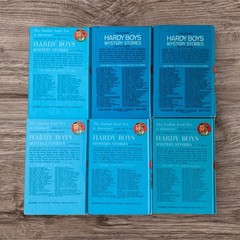 6 Vintage The Hardy Boys Mystery Books Franklin W Dixon Blue Matte 1 – 4 10, 11