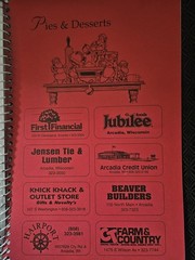 1998 Arcadia Holiday Cookbook Wisconsin 88 Pages Spiral Community Recipes